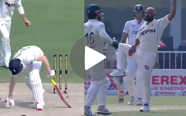 [Watch] Harry Brook Gets Fooled By Spin; Sajid Khan Imitates Dhawan's 'Thigh-Five' Celebration